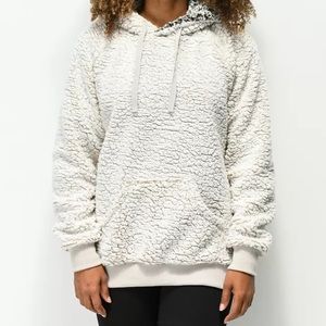 Thread&Supply Wubby Ivory Fleece Pullover Hoodie